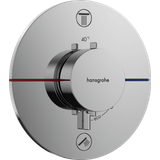 ShowerSelect Comfort S thermostatic shower set, 2 outlets, chrome