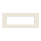 Frame - 1-gang / 7-modules - Niessen logo - White