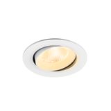 NUMINOS© MOVE L, recessed CL 3000K, 40ø, IP20, round, wh