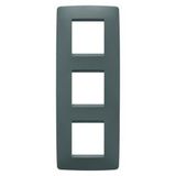 ONE INTERNATIONAL PLATE - IN PAINTED TECHNOPOLYMER - 2+2+2 MODULES VERTICAL - TEAL - CHORUSMART