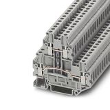 Double level terminal block UTTB 2.5 4mm² Grey