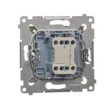 Single surface mounted box - for assembly, Gold matt, metalic