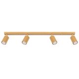 GOLD CARBON CEILING LAMP OBLONG STRIP WITH 4 REFLECTORS