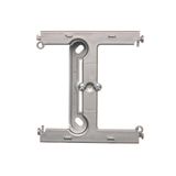 Surface-mounted box - an element extending a single box folded to multiple frames, Inox, metallized