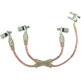 Three-pole earthing and short-circuiting device TI 16mm² with M10 bolt