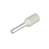 Wire-end ferrule, Standard, 8 mm, 6 mm, white