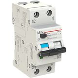 Residual current circuit breaker 1P+N, C Char. 10A, 30mA, 6kA