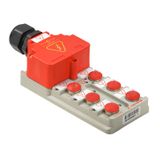 Hood version, M12, 400 V, S-coded, LED: Yes, LED initiator: , Wiring type: