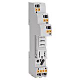 Plug-in socket, logical arrangement for 1-pole RXT relay
