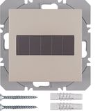 KNX radio wall-transmitter 1gang flat solar quicklink, S.1, white glos