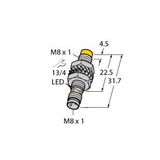 Inductive Sensor With Increased Switching Distance   NI3-M08K-AN6X-V1131