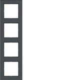 Cover frame 4-way, A.1, anthracite