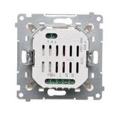 Socket outlet with earthing and shutters, (module), 16A, 250V, Screw, cream white/electro white