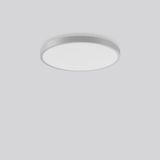 TRIONA round, 31 W, 3750 lm, 830, silver, DALI Ceiling and wall lumina
