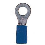 Insulated ring connector terminal M4 blue, 1.5-2.5mmý