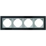 FOUR-GANG FRAME GRANITE/ALUMINIUM