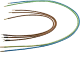 Outgoing wiring harness, univ.Z, 10 mm², 5P., L1,2,3,N, PE=575, 575, 575, 950, 950, H/G
