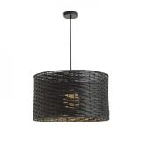 FIATLUX 41/24 pendant black bamboo 230V LED E27 15W