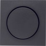 Centre plate Rotary Dimmer anthracite IP44