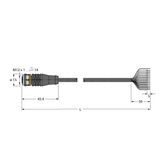 Actuator and Sensor Cable, PVC Connection Cable   RKS12T-30/TEL