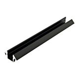 Aluminium profile KLE, L-2000mm W-19mm H-19mm black