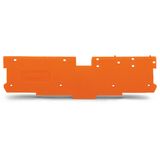 End and intermediate plate 1.1 mm thick orange