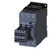 power contactor, AC-3e/AC-3, 80 A, 37 kW / 400 V, 3-pole, 110 V AC, 50