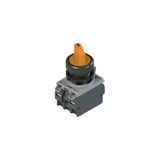 Complete unit with illuminated 4 positions selector, fixing adapter and contacts