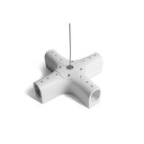 42004PL/W WHITE P&P SUSPENDED/SURFACE X-CONNECTOR IP20