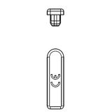 Busbar end-cap 1-pole, 10-16mmý
