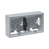 SURFACE MOUNTING BOX 2-GANG ALUMINIUM