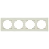 FOUR-GANG FRAME IVORY