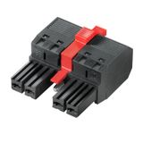 PCB plug-in connector, female plug, 7.62 mm, Number of poles: 5, 180°, PUSH IN without actuator, Tension-clamp connection, Clamping range, max. : 10 mm², Box