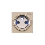 Cover for DATA socket, cover, champagne matt