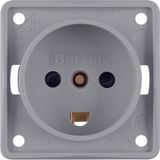 sock. outl. w. earth. cont. DEN, cont. prot., screw term, Int. ins., g