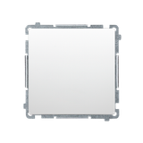 Two-way switch without pictogram, (module), 16AX, Screw, white