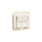 COV RING W/DOUB SUPPORT F/RJ45 CONNECT ANTHR