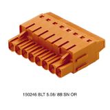 PCB plug-in connector, female plug, 5.08 mm, Number of poles: 14, 180°, TOP connection, Clamping range, max. : 2.5 mm², Box