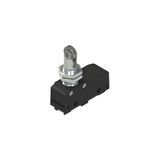 Microswitch with transversal roller plunger