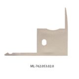 End cap for AK without hole, silver color, 1 pc