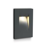 ANTHRACITE WALL RECESSED 3,6W WW IP65 100-240V