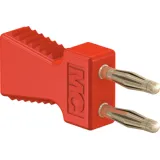 Jumper, pitch 6 mm, 70 V, 10 A, gold-plated, red, 63.9352-22