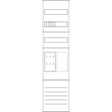Meter mounting unit, 1-fold, equipped, version  M17B0013