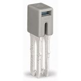 Jumper insulated IN = IN terminal block gray