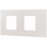 Front plate 2xIZMX16, fixed, W=500x1000mm