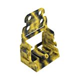 Wago Mounting adapter for screw fastening, dark grey-yellow