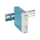 MDR-10-15 DIN rail power supply, 10W, 15V, 0.67A, MEAN WELL