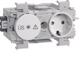 Socket-outlet+Surge Wago f-mount pw