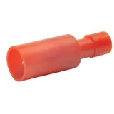 Round plug, Ø 4 mm, L 25 mm, insulated, straight, red, 0.5-1.0 mm², AWG 20-17, 1020V