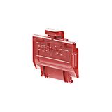 preLink/fixLink Dust Cover Red (transparent) 50 pcs.